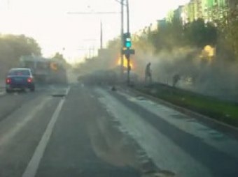 В Сети появилось видео страшного ДТП на Рязанском проспекте с участием Lexus
